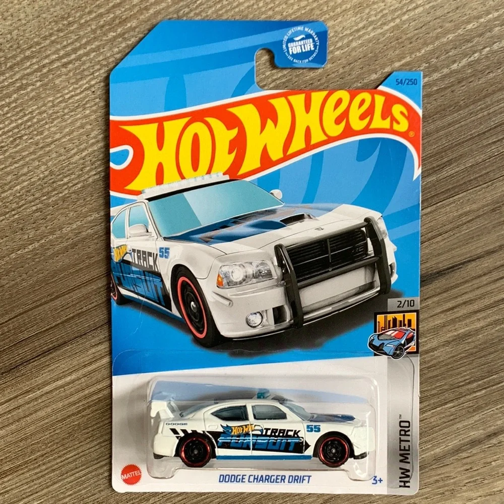 Hot Wheels Dodge Charger Drift White Police Cop Car HW Metro Hotwheels 2023 New